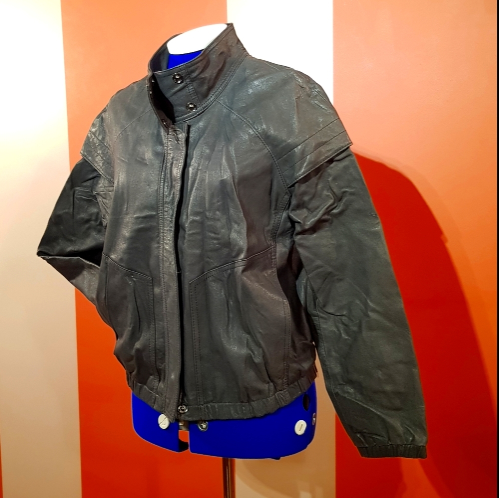 HURLEY Women's Leather Jacket new Condition